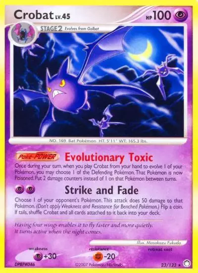 Crobat 23/123 Mysterious Treasures Pokemon card