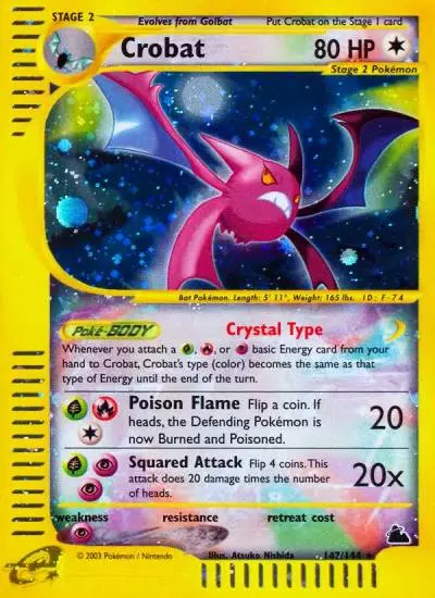 Crobat 147/144 Skyridge Pokemon card