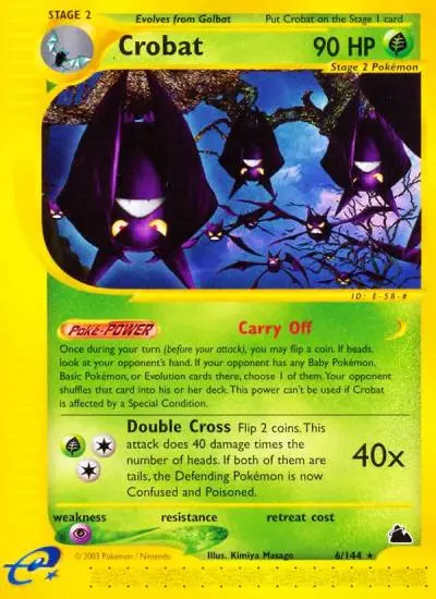 Crobat 6/144 Skyridge Pokemon card