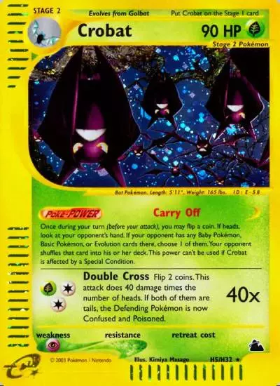 Crobat H5/144 Skyridge Pokemon card