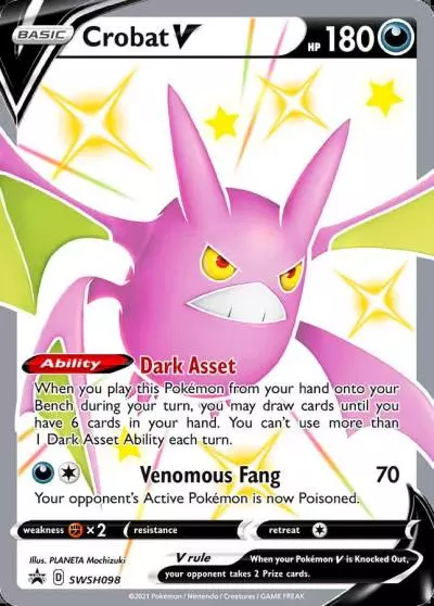 Crobat V SWSH098/307 SWSH Black Star Promos Pokemon card