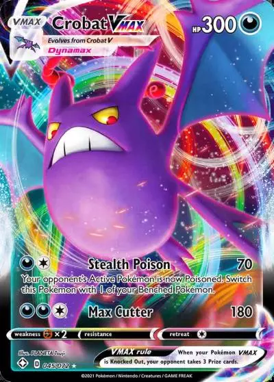 Crobat VMAX 45/72 Shining Fates Pokemon card