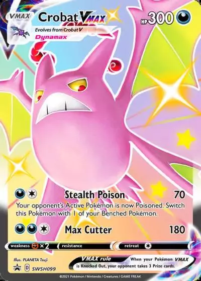 Crobat VMAX SWSH099/307 SWSH Black Star Promos Pokemon card