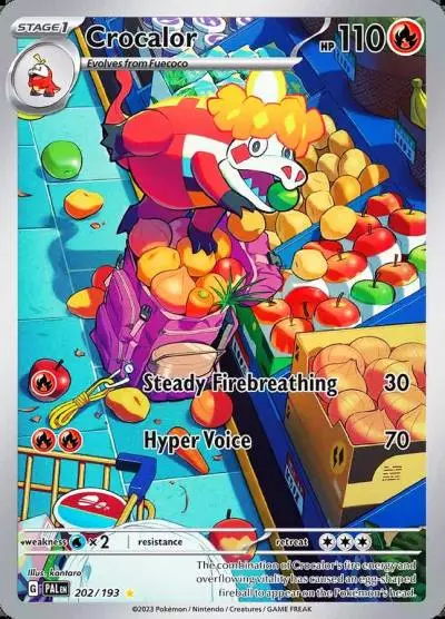 Crocalor 202/193 Paldea Evolved Pokemon card