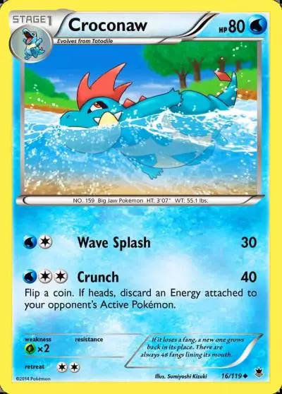 Croconaw 16/119 Phantom Forces Pokemon card