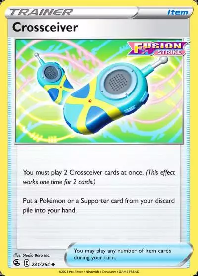Crossceiver 231/264 Fusion Strike Pokemon card