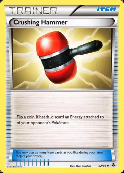 Crushing Hammer 92/98 Emerging Powers Pokemon card