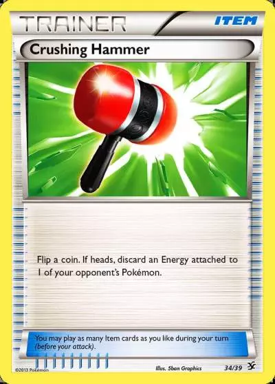 Crushing Hammer 34/39 Kalos Starter Set Pokemon card
