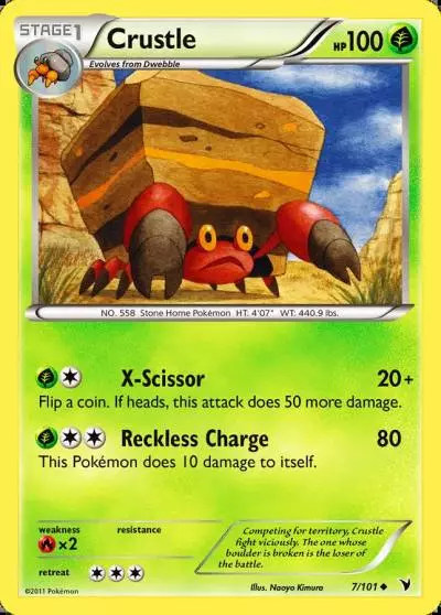 Crustle 7/101 Noble Victories Pokemon card