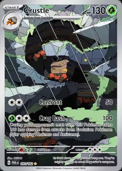 Crustle 183/182 Paradox Rift Pokemon card