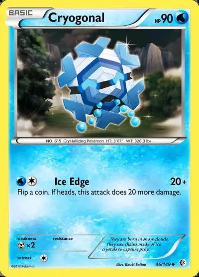 Cryogonal 46/149 Boundaries Crossed Pokemon card