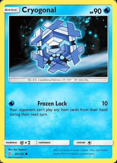 Cryogonal 46/236 Unified Minds Pokemon card