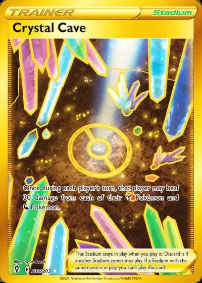 Crystal Cave 230/203 Evolving Skies Pokemon card