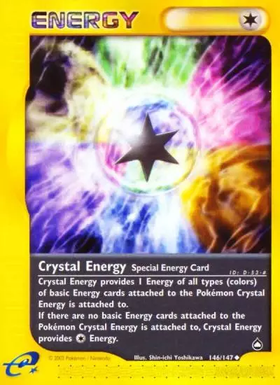 Crystal Energy 146/147 Aquapolis Pokemon card