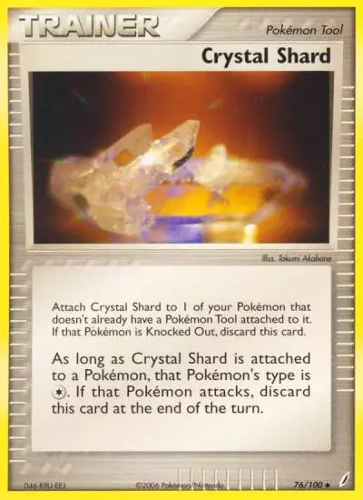 Crystal Shard 76/100 Crystal Guardians Pokemon card