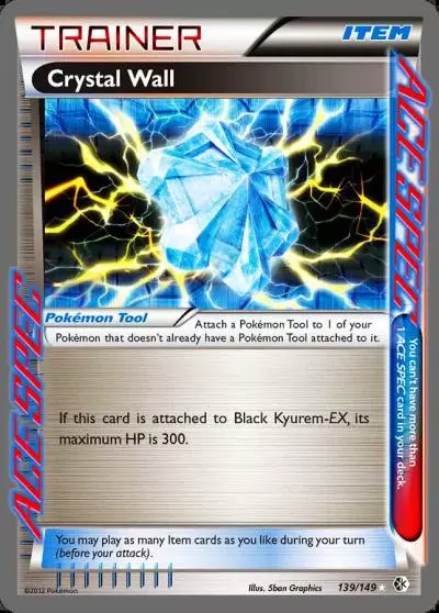 Crystal Wall 139/149 Boundaries Crossed Pokemon card
