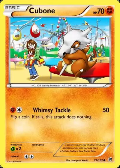 Cubone 77/162 BREAKthrough Pokemon card