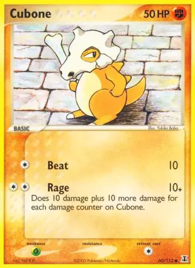 Cubone 60/113 Delta Species Pokemon card