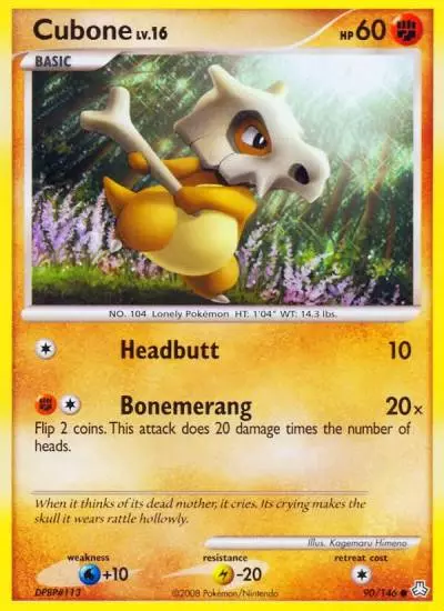 Cubone 90/146 Legends Awakened Pokemon card