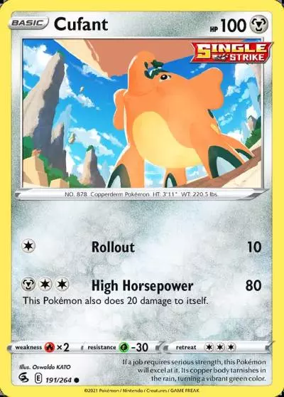 Cufant 191/264 Fusion Strike Pokemon card