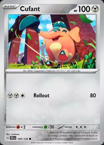 Cufant 109/159 Journey Together Pokemon card