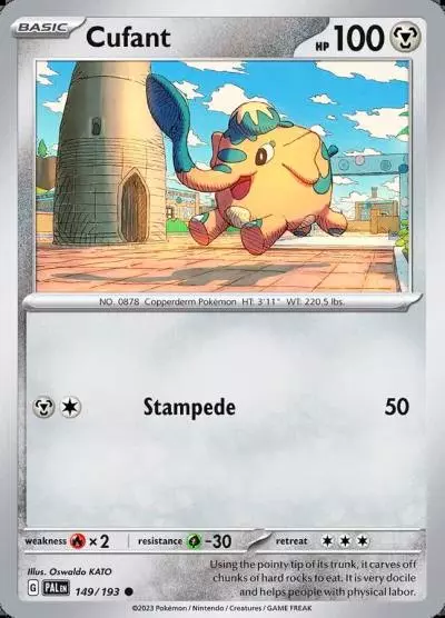 Cufant 149/193 Paldea Evolved Pokemon card
