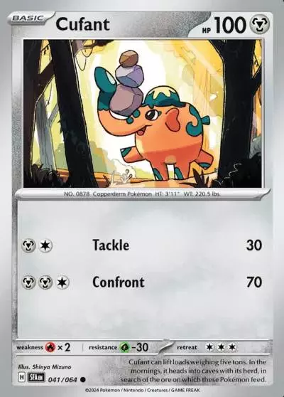 Cufant 41/64 Shrouded Fable Pokemon card