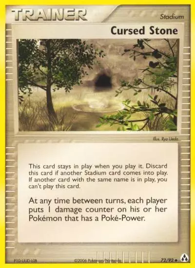 Cursed Stone 72/92 Legend Maker Pokemon card