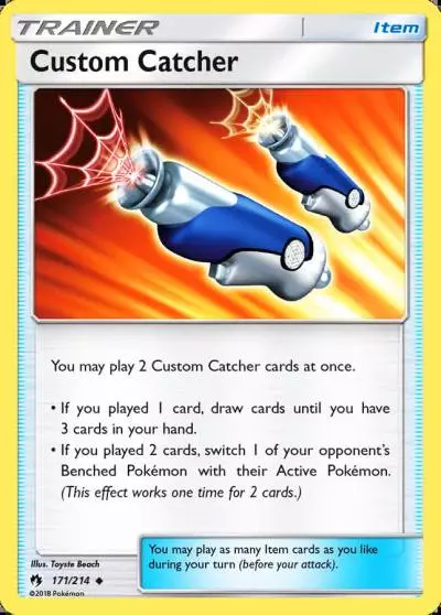 Custom Catcher 171/214 Lost Thunder Pokemon card