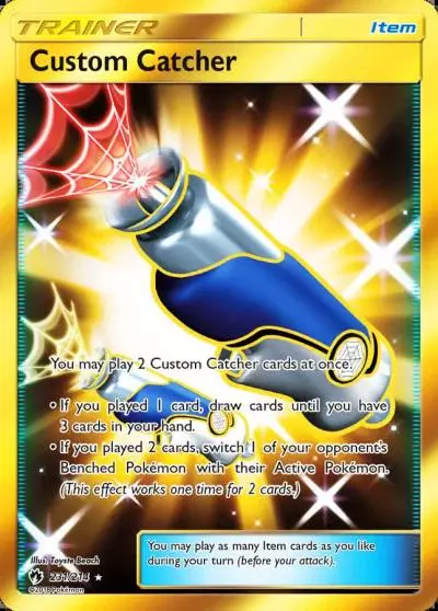 Custom Catcher 231/214 Lost Thunder Pokemon card