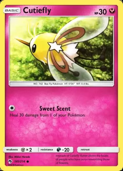 Cutiefly 145/214 Lost Thunder Pokemon card