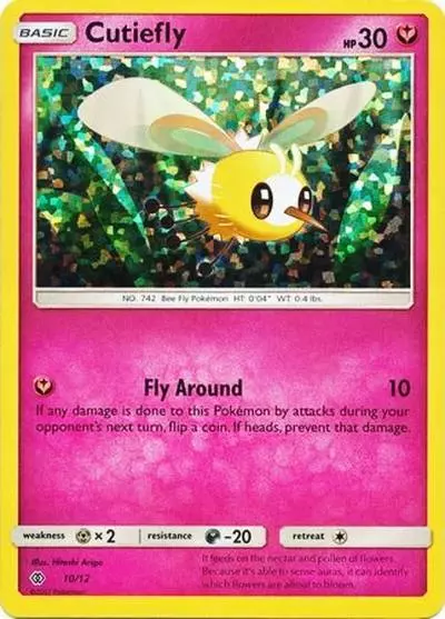 Cutiefly 10/12 McDonald's Collection 2017 Pokemon card