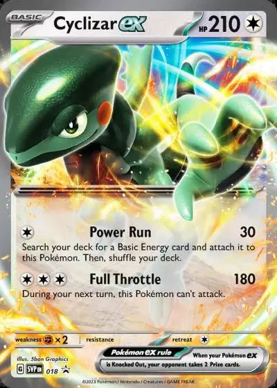 Cyclizar ex 18/165 Scarlet & Violet Black Star Promos Pokemon card
