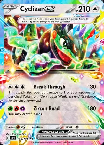 Cyclizar ex 159/191 Surging Sparks Pokemon card