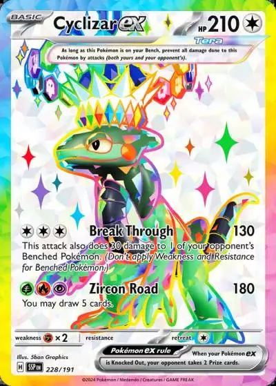 Cyclizar ex 228/191 Surging Sparks Pokemon card