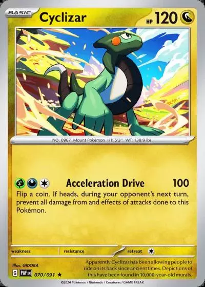Cyclizar 70/91 Paldean Fates Pokemon card