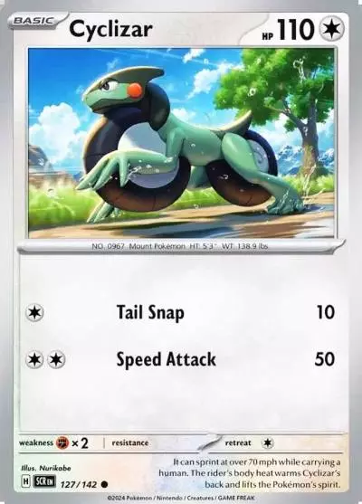 Cyclizar 127/142 Stellar Crown Pokemon card