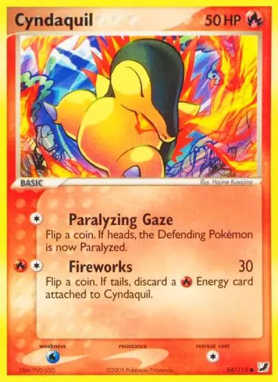 Cyndaquil 54/115 Unseen Forces Pokemon card