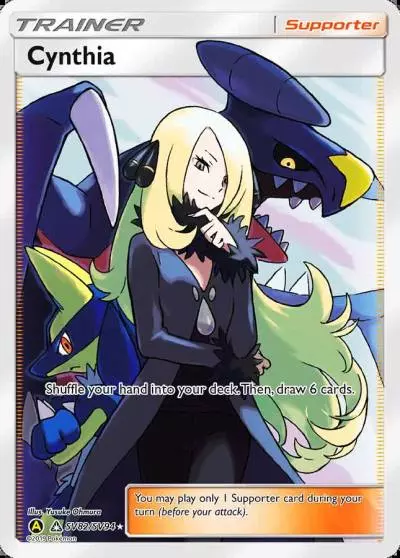 Cynthia SV82/94 Hidden Fates Shiny Vault Pokemon card