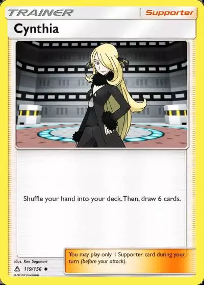 Cynthia 119/156 Ultra Prism Pokemon card
