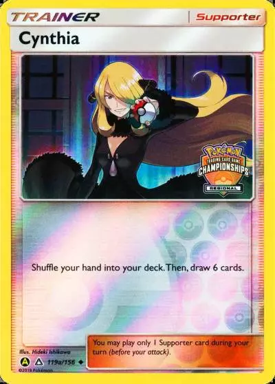 Cynthia 119a/156 Ultra Prism Pokemon card