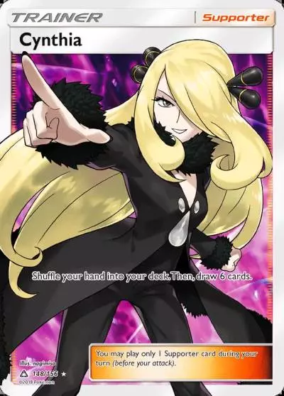 Cynthia 148/156 Ultra Prism Pokemon card