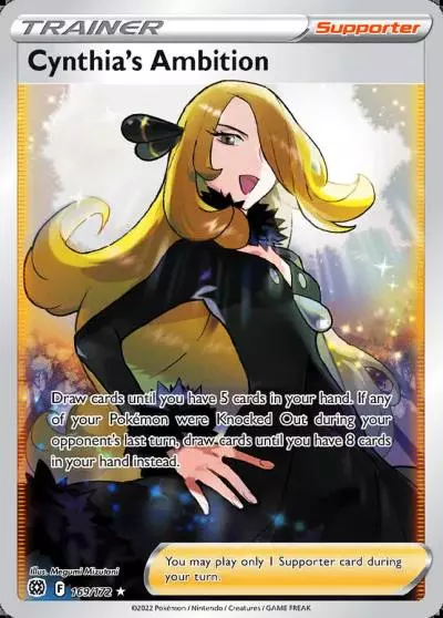 Cynthia's Ambition 169/172 Brilliant Stars Pokemon card
