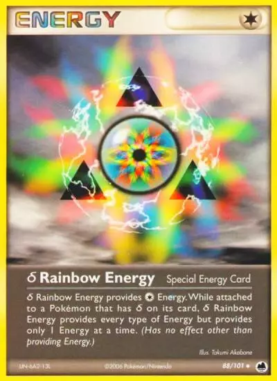 δ Rainbow Energy 88/101 Dragon Frontiers Pokemon card
