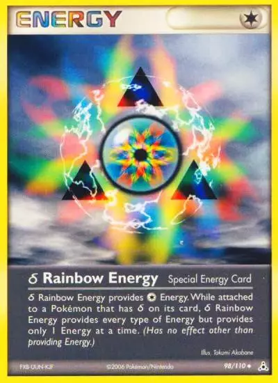 δ Rainbow Energy 98/110 Holon Phantoms Pokemon card