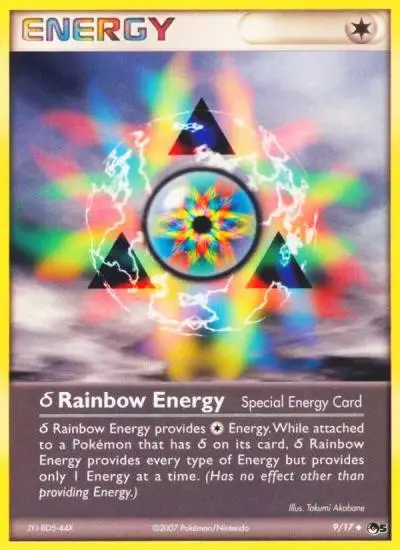 δ Rainbow Energy 9/17 POP Series 5 Pokemon card