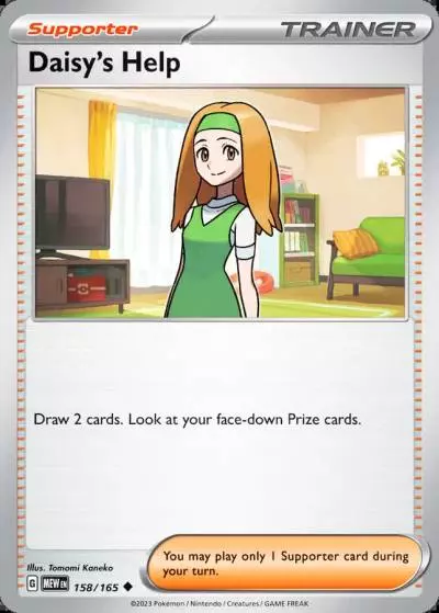 Daisy's Help 158/165 151 Pokemon card