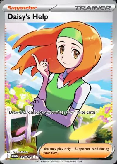 Daisy's Help 195/165 151 Pokemon card