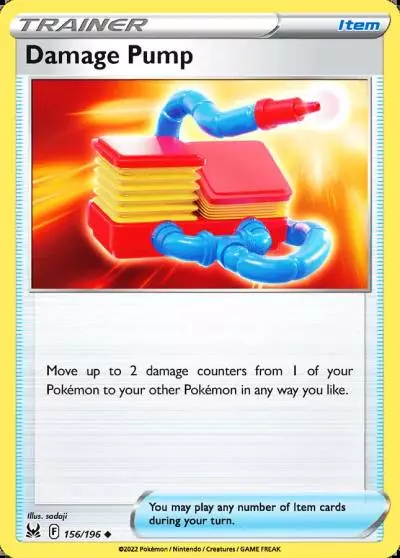 Damage Pump 156/196 Lost Origin Pokemon card