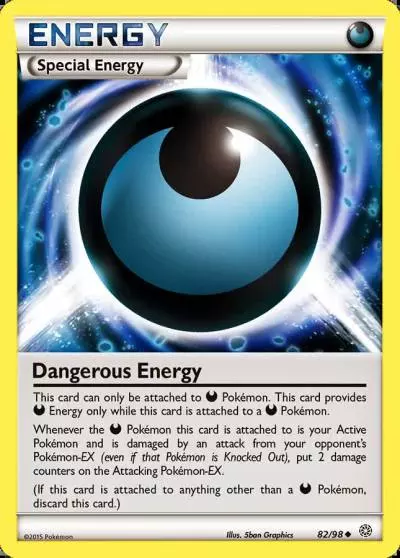 Dangerous Energy 82/98 Ancient Origins Pokemon card